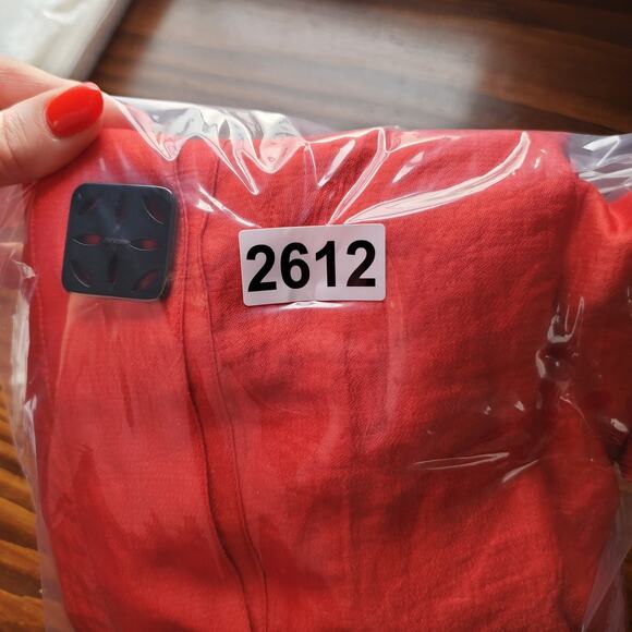 Ali Miles Shirt Womens 2X Mandarin Collar Button Front Lightweight Artsy Top - Picture 8 of 8